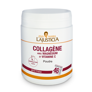 COLLAGÈNE ENRICHI EN MAGNESIUM ET VIT. C | GOÛT FRAISE 46 JOURS
