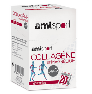 COLLAGÈNE ENRICHI EN MAGNÉSIUM ET VIT. C SACHET | GOÛT DE FRAISE 20 JOURS
