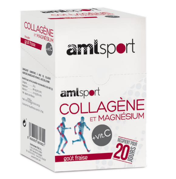 COLLAGÈNE ENRICHI EN MAGNÉSIUM ET VIT. C SACHET | GOÛT DE FRAISE 20 JOURS